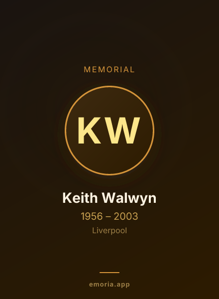 Memorial portrait of Keith Walwyn
