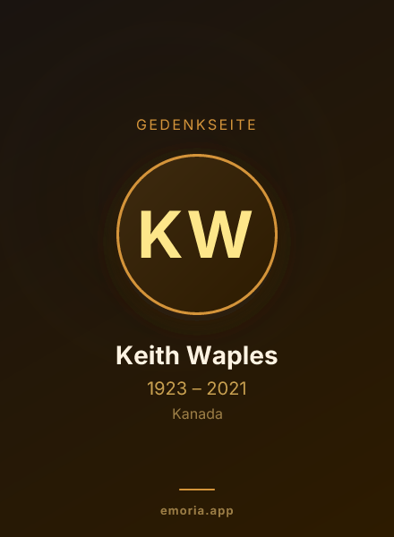 Gedenkportrait von Keith Waples