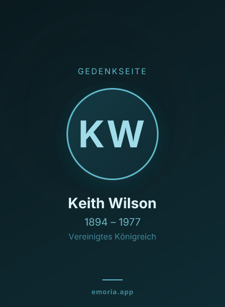 Gedenkportrait von Keith Wilson