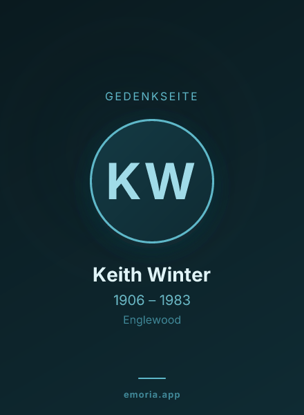 Gedenkportrait von Keith Winter