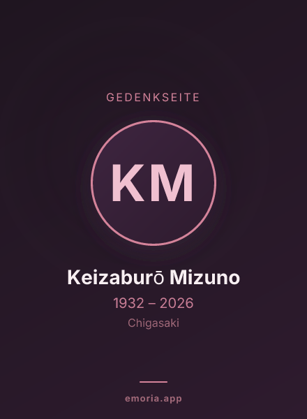 Gedenkportrait von Keizaburō Mizuno