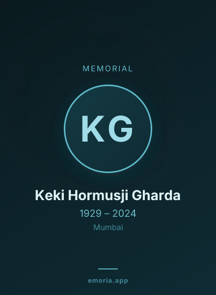 Memorial portrait of Keki Hormusji Gharda