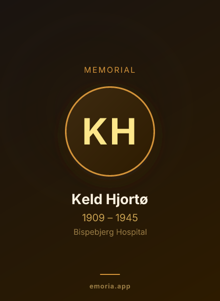 Memorial portrait of Keld Hjortø
