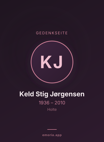 Gedenkportrait von Keld Stig Jørgensen