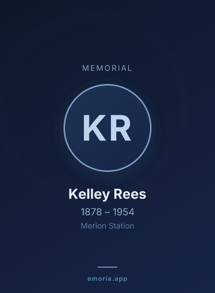 Memorial portrait of Kelley Rees