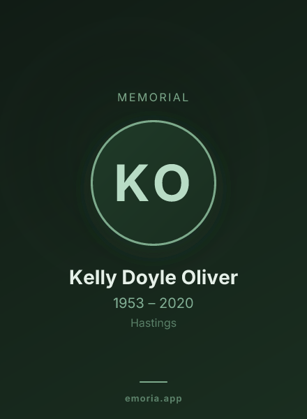 Memorial portrait of Kelly Doyle Oliver
