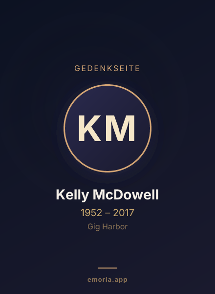 Gedenkportrait von Kelly McDowell
