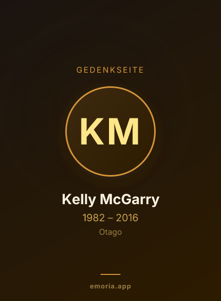 Gedenkportrait von Kelly McGarry