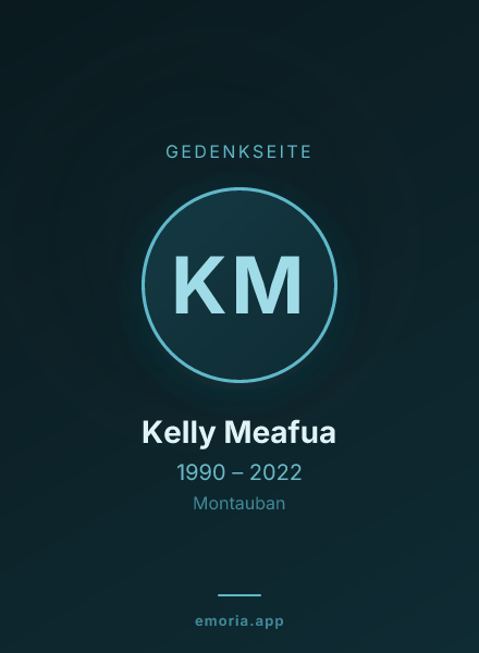 Gedenkportrait von Kelly Meafua