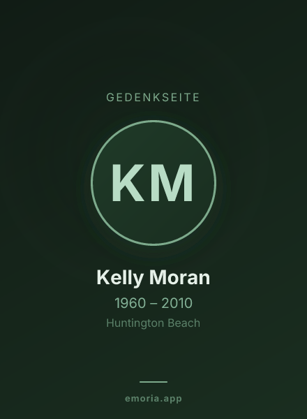 Gedenkportrait von Kelly Moran