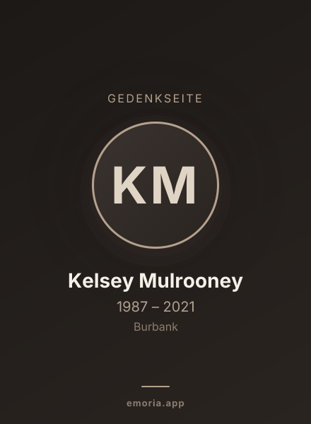 Gedenkportrait von Kelsey Mulrooney