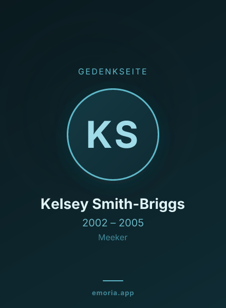 Gedenkportrait von Kelsey Smith-Briggs