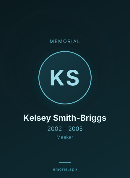 Memorial portrait of Kelsey Smith-Briggs