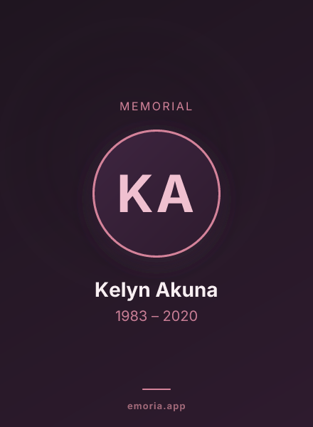 Memorial portrait of Kelyn Akuna