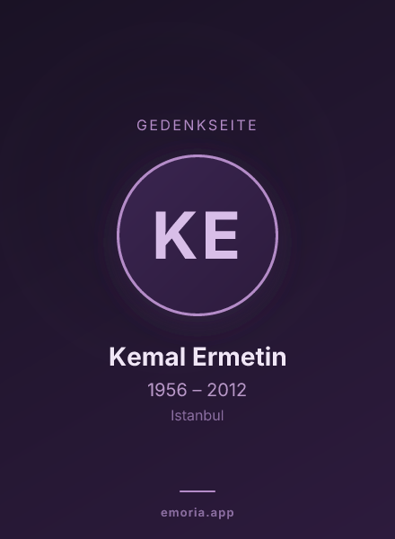 Gedenkportrait von Kemal Ermetin