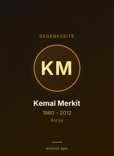 Gedenkportrait von Kemal Merkit