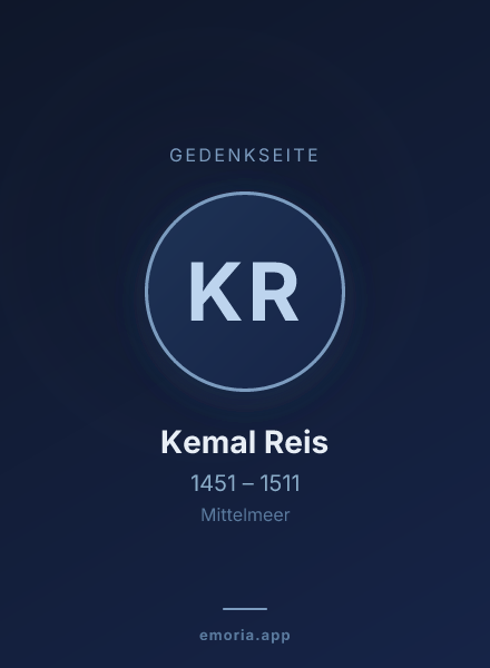 Gedenkportrait von Kemal Reis