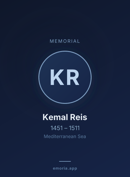 Memorial portrait of Kemal Reis