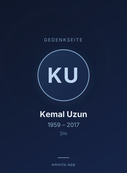 Gedenkportrait von Kemal Uzun
