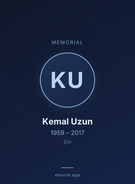 Memorial portrait of Kemal Uzun