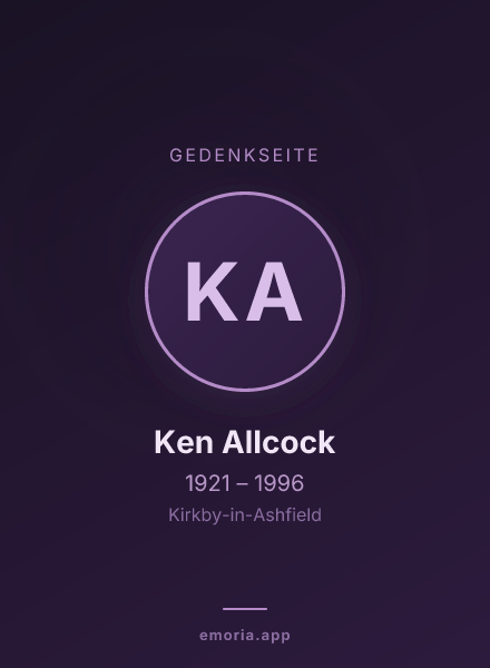 Gedenkportrait von Ken Allcock