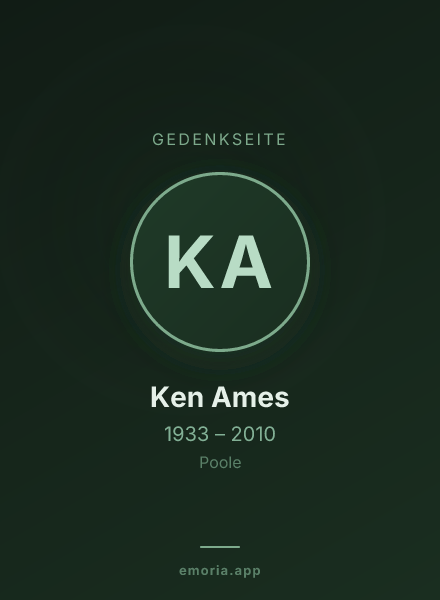 Gedenkportrait von Ken Ames