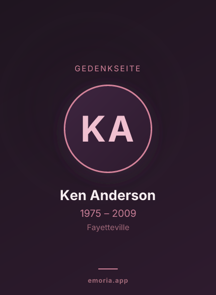 Gedenkportrait von Ken Anderson