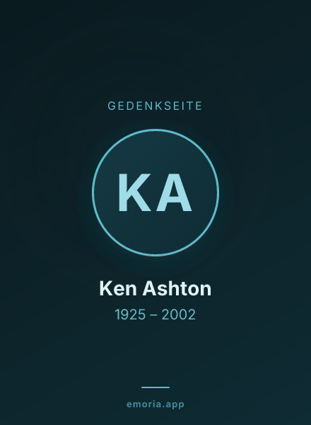 Gedenkportrait von Ken Ashton