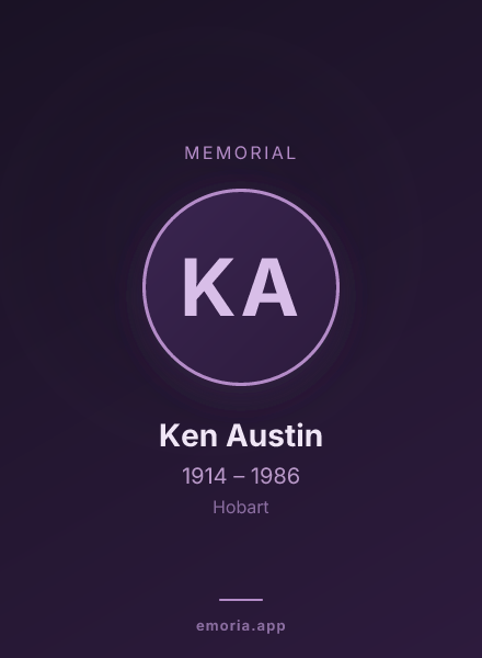 Memorial portrait of Ken Austin