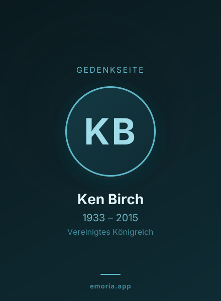 Gedenkportrait von Ken Birch