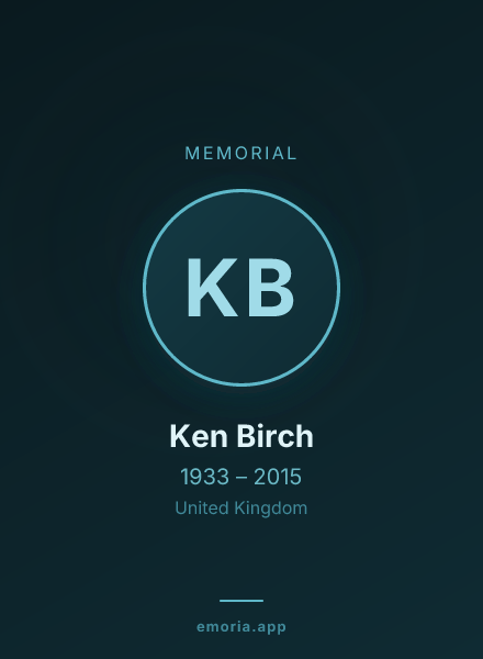 Memorial portrait of Ken Birch
