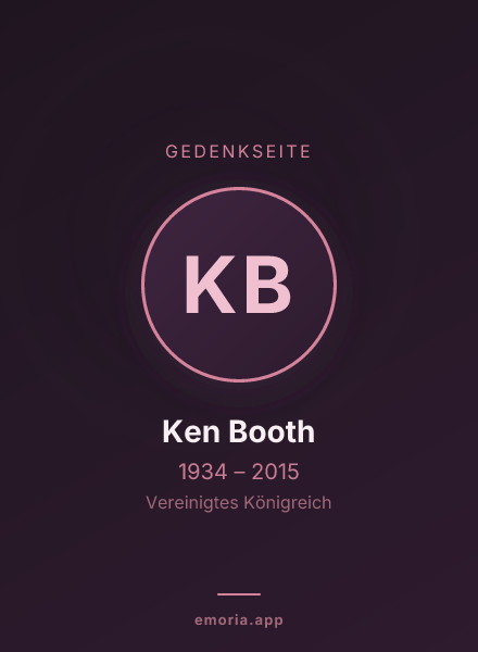 Gedenkportrait von Ken Booth