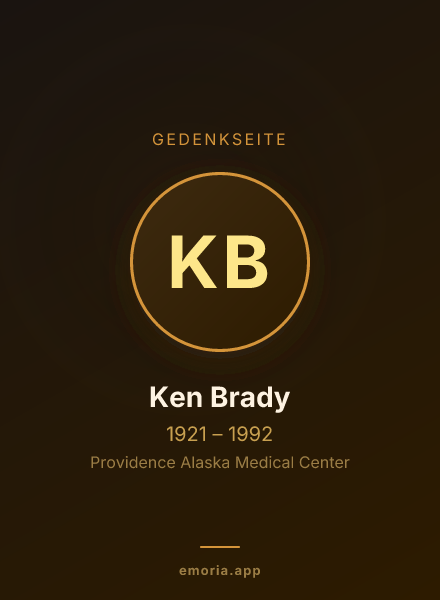 Gedenkportrait von Ken Brady