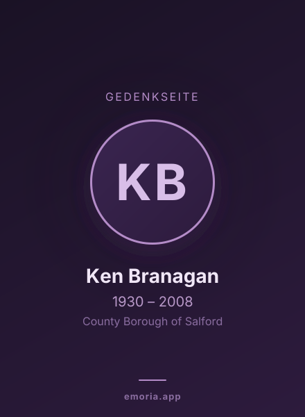 Gedenkportrait von Ken Branagan