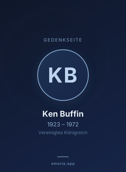 Gedenkportrait von Ken Buffin