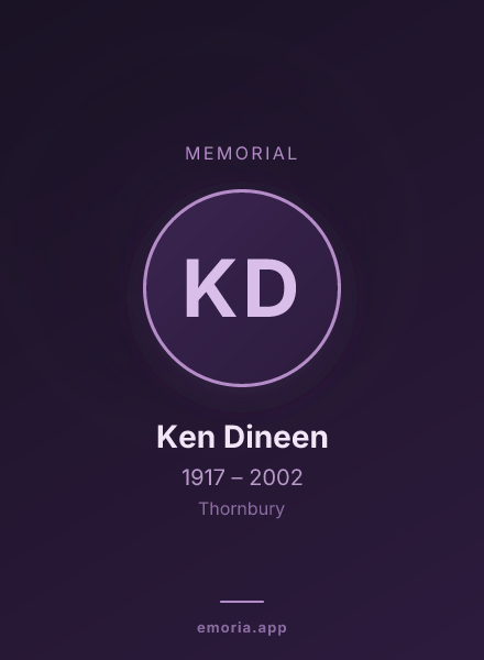Memorial portrait of Ken Dineen