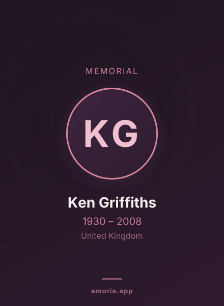 Memorial portrait of Ken Griffiths