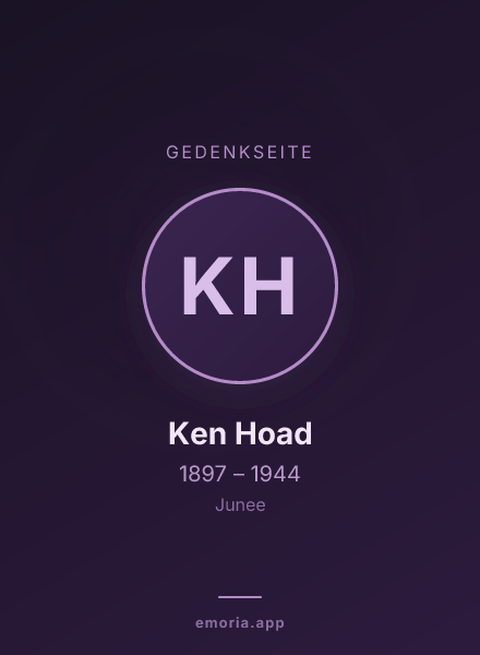 Gedenkportrait von Ken Hoad