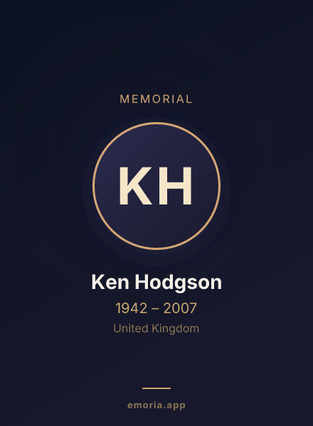 Memorial portrait of Ken Hodgson