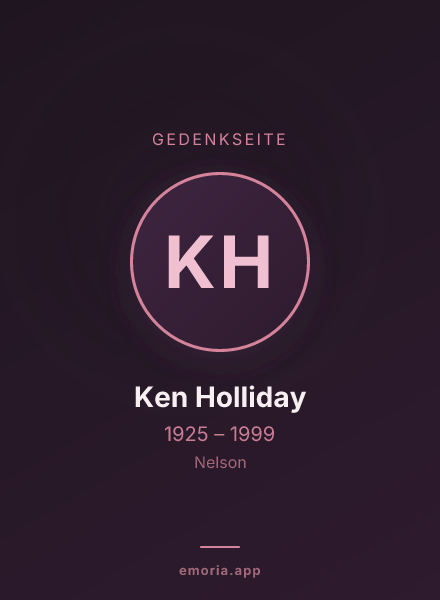 Gedenkportrait von Ken Holliday
