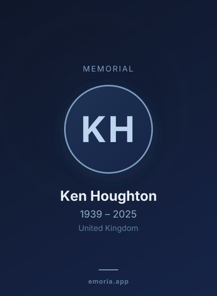 Memorial portrait of Ken Houghton