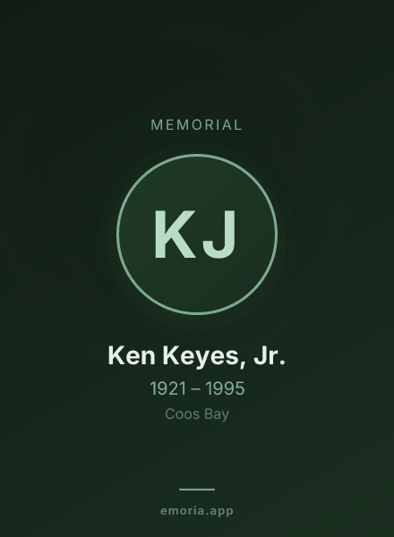 Memorial portrait of Ken Keyes, Jr.
