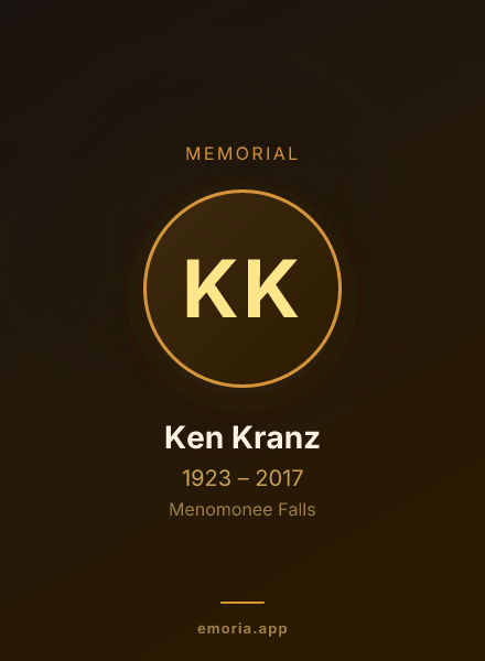 Memorial portrait of Ken Kranz