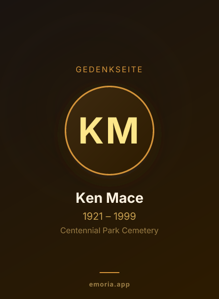 Gedenkportrait von Ken Mace