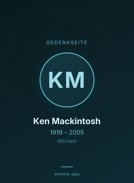 Gedenkportrait von Ken Mackintosh