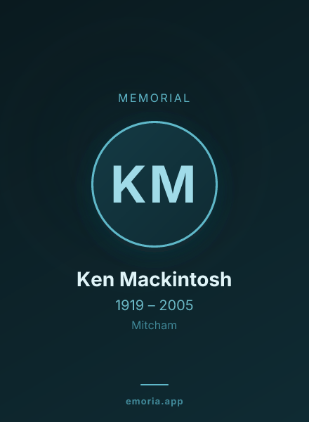 Memorial portrait of Ken Mackintosh