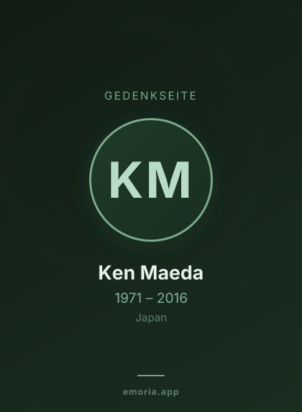 Gedenkportrait von Ken Maeda