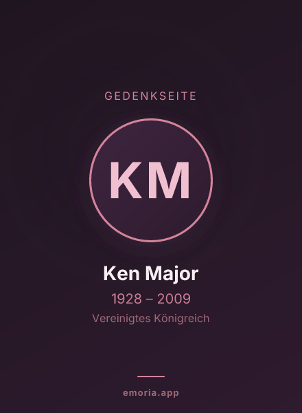Gedenkportrait von Ken Major