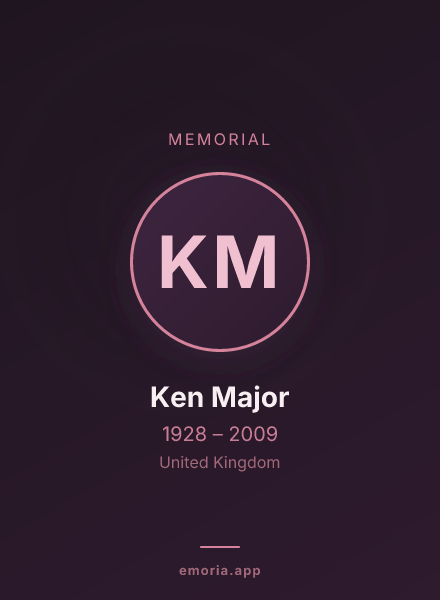 Memorial portrait of Ken Major