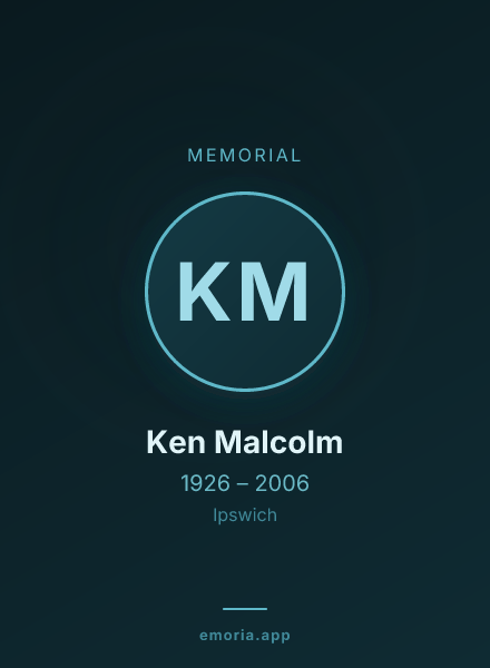Memorial portrait of Ken Malcolm
